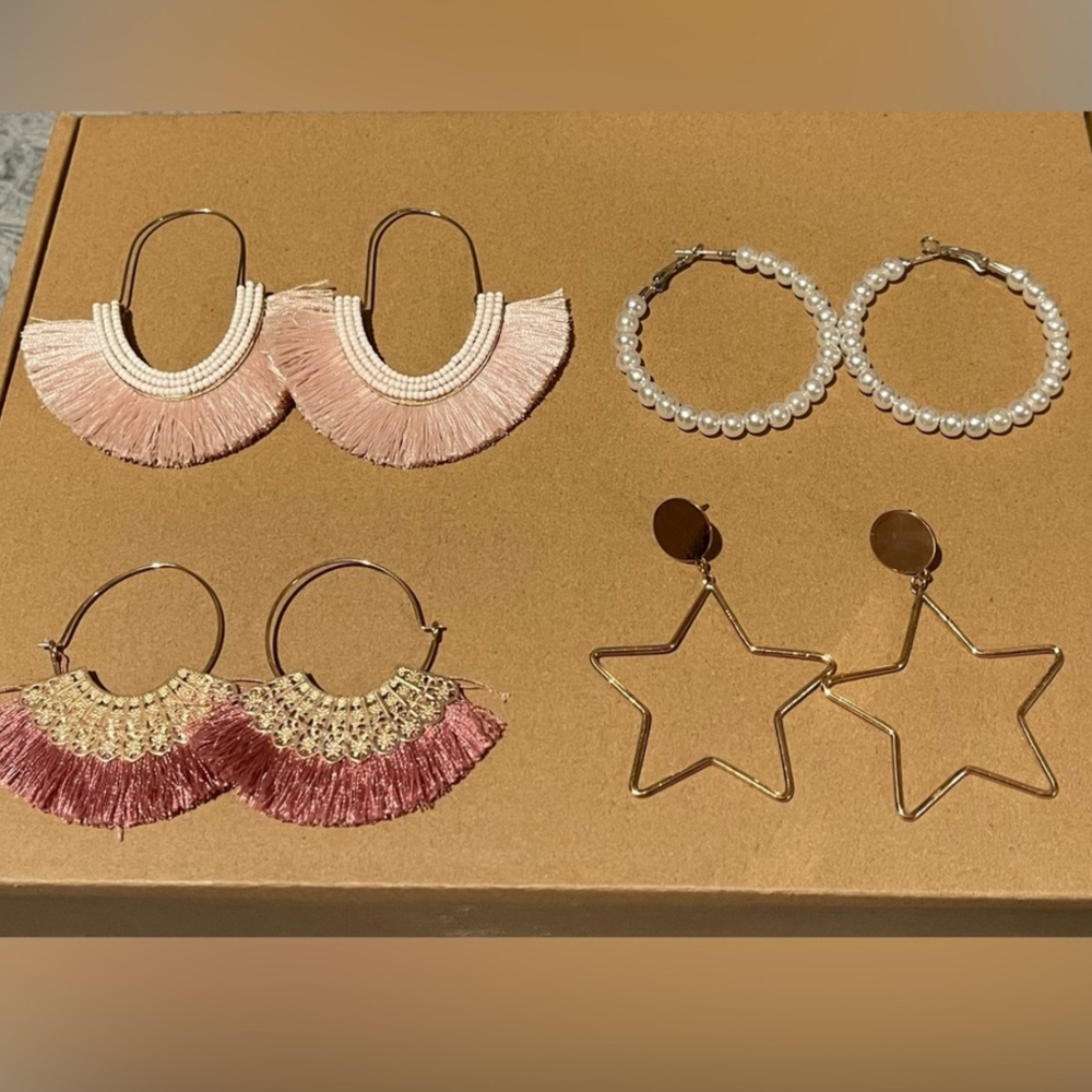 Sugarfix Bundle Of 4 Sets Of Earrings